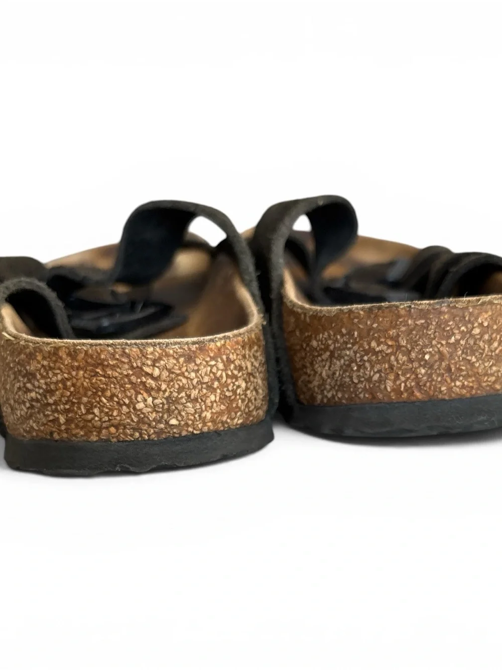 Birkenstock Arizona Suede Leather Slide Sandals - Dark Brown 43